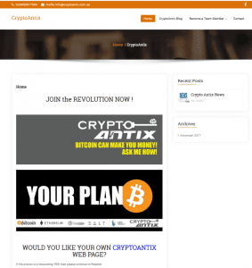 CryptoAntix Website